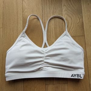 AYBL sports bra white size S